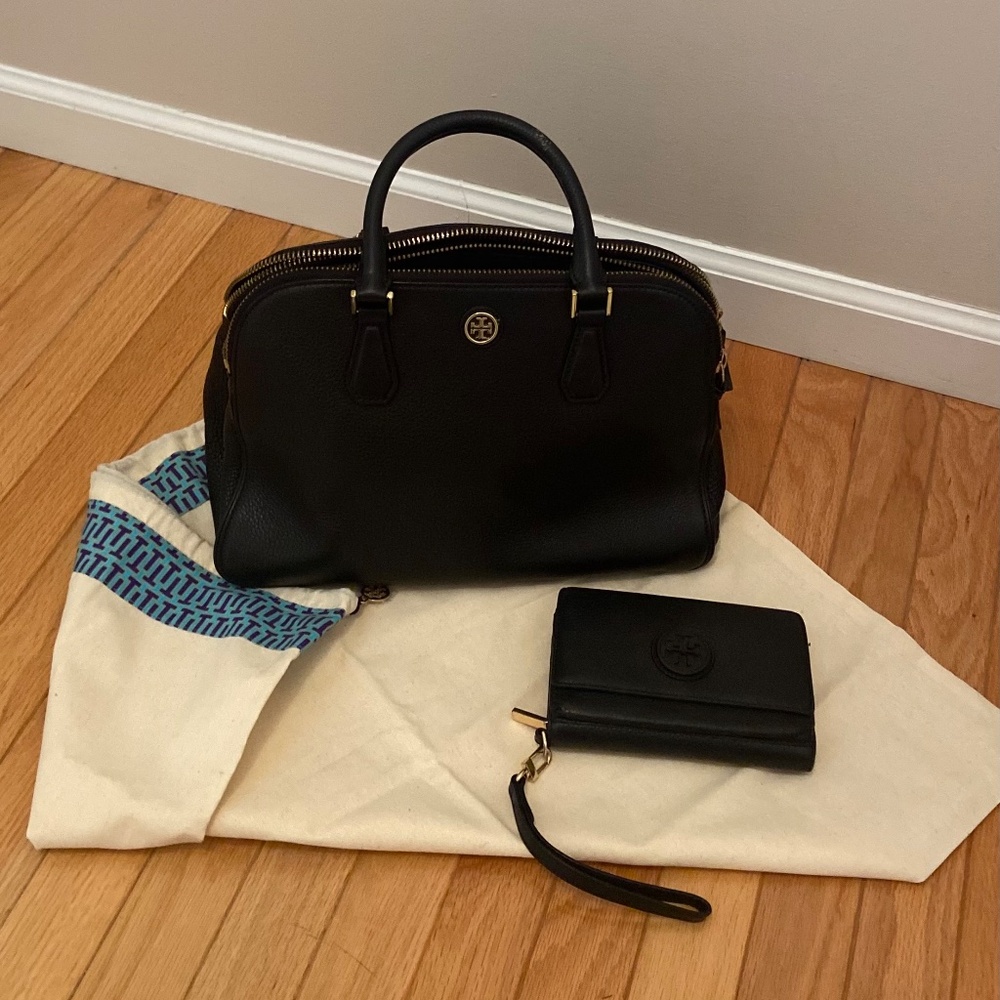 Tory Burch Black Satchel - Picture 2 of 6